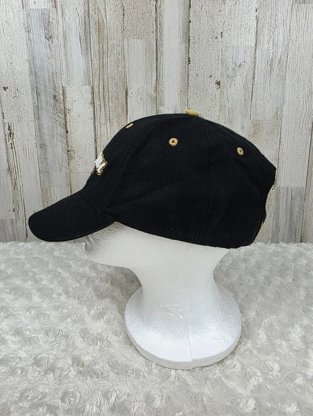 Mizzou Tigers Black & Gold Embroidered Baseball Cap